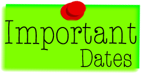 Important Dates